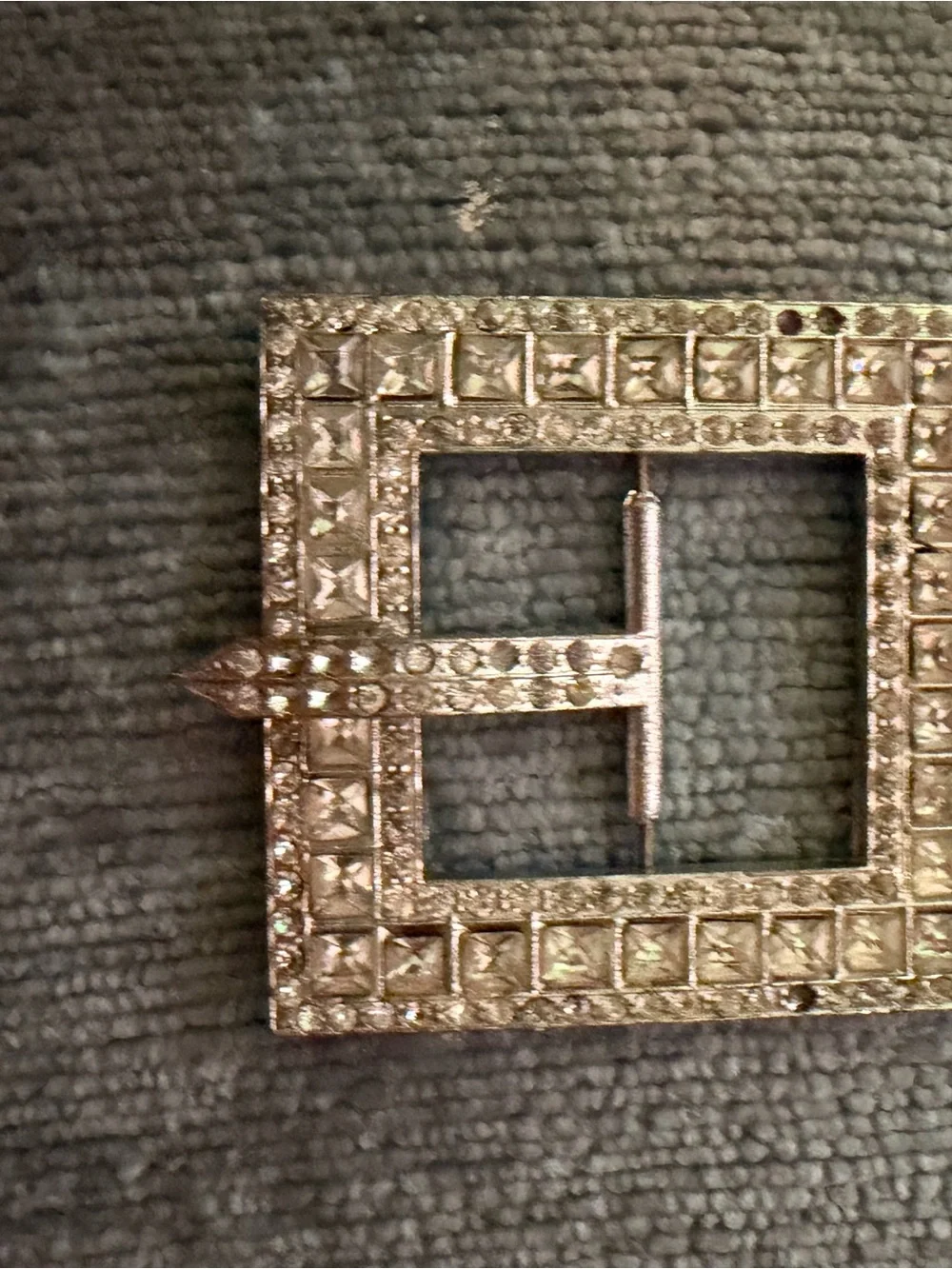 Antique rhinestone buckle 1920’s-40’s